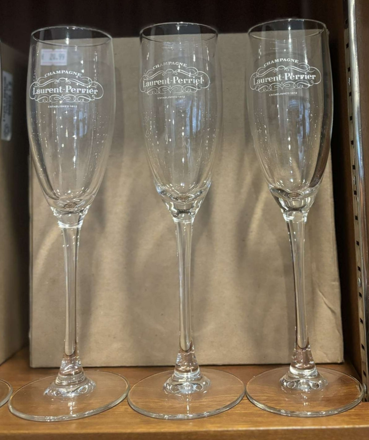 Lot de 6 verres à champagne Laurent-Perrier