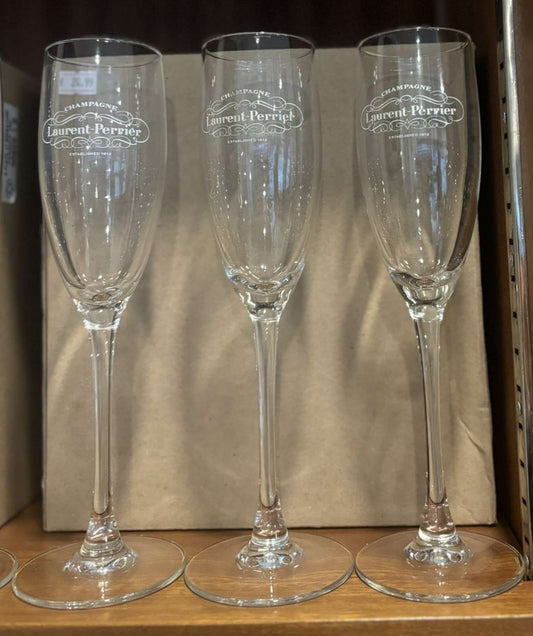 Lot de 6 verres à champagne Laurent-Perrier