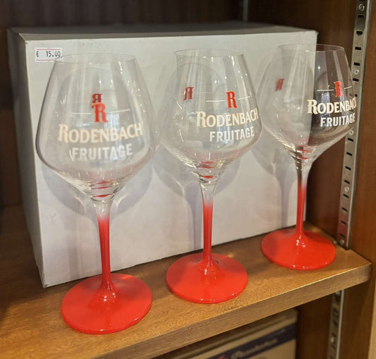 Lot de 6 verres Rodenbach rouge